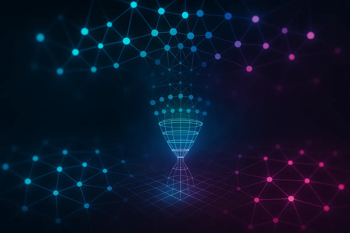 Abstract illustration for: A Restricted Boltzmann Machine with Quantum-State Visible Units