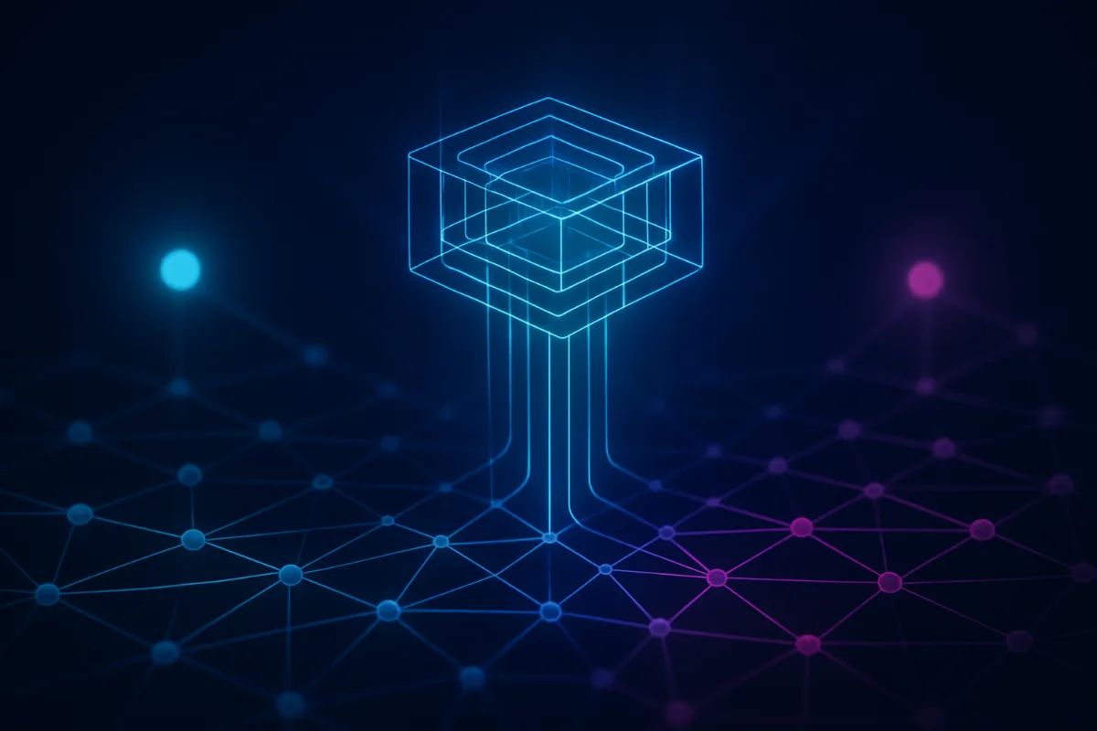 Abstract illustration for: Neutral atom quantum computing for materials science and quantum chemistry