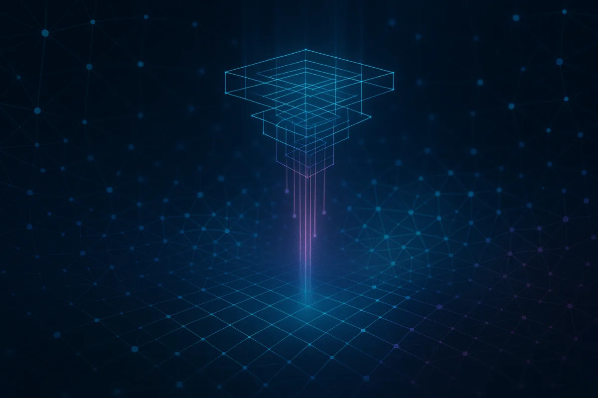 Abstract illustration for: Efficient Classical Simulation of Weakly Interacting Fermion Dynamics