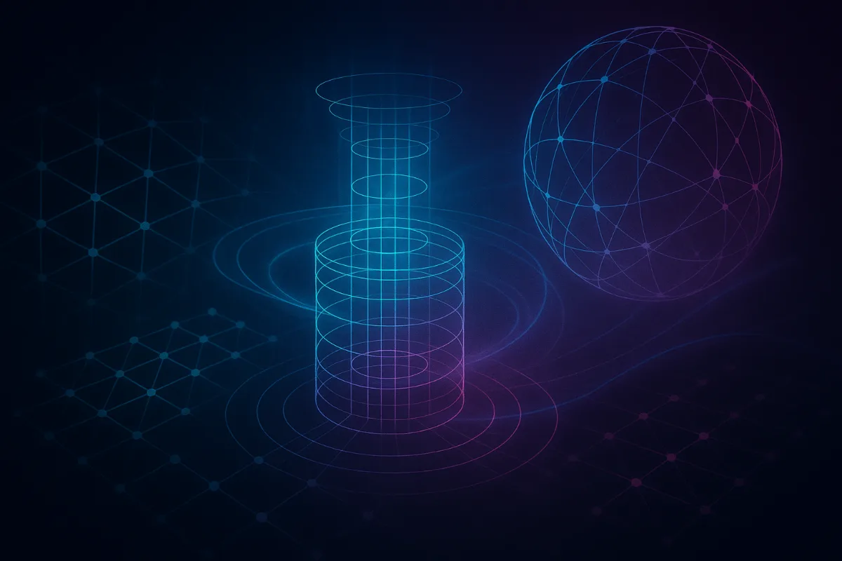 Abstract illustration for: On the Four-Loop Higgs-Gluon Form Factor in Nonlocal Quantum Field Theory